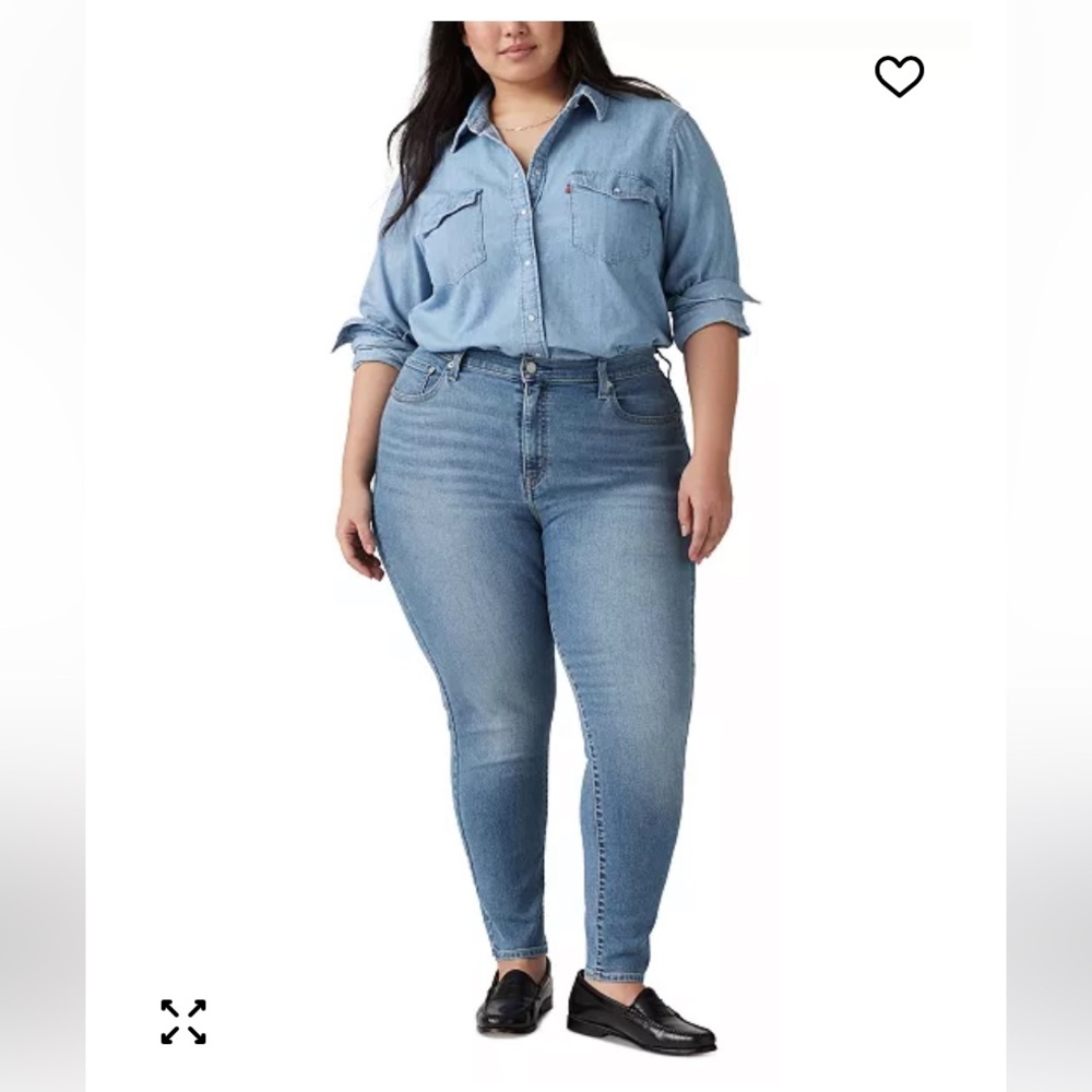 Levi’s 720 high-rise skinny jeans, size 22
